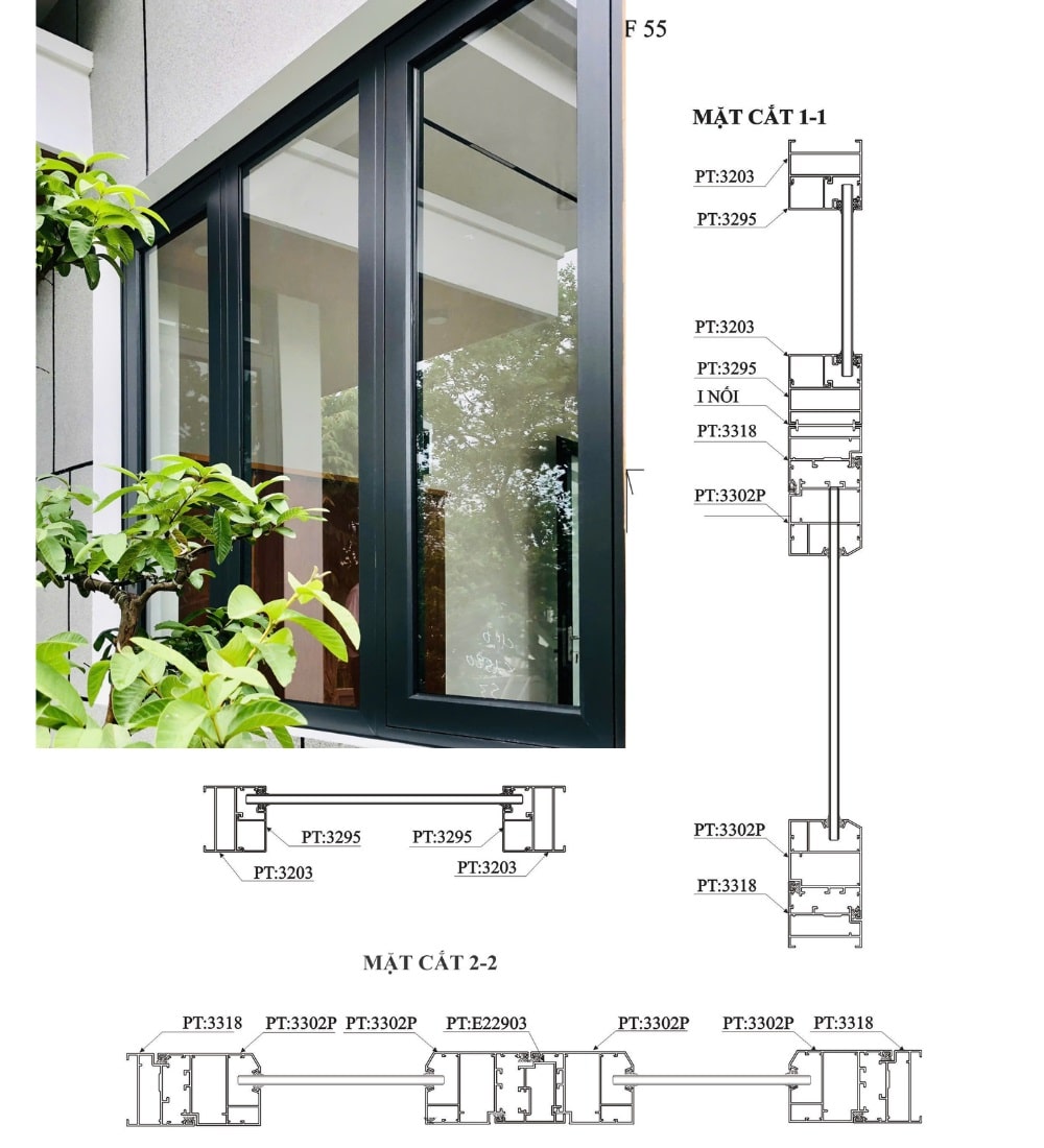 CỬA SỔ MỞ QUAY POTEX